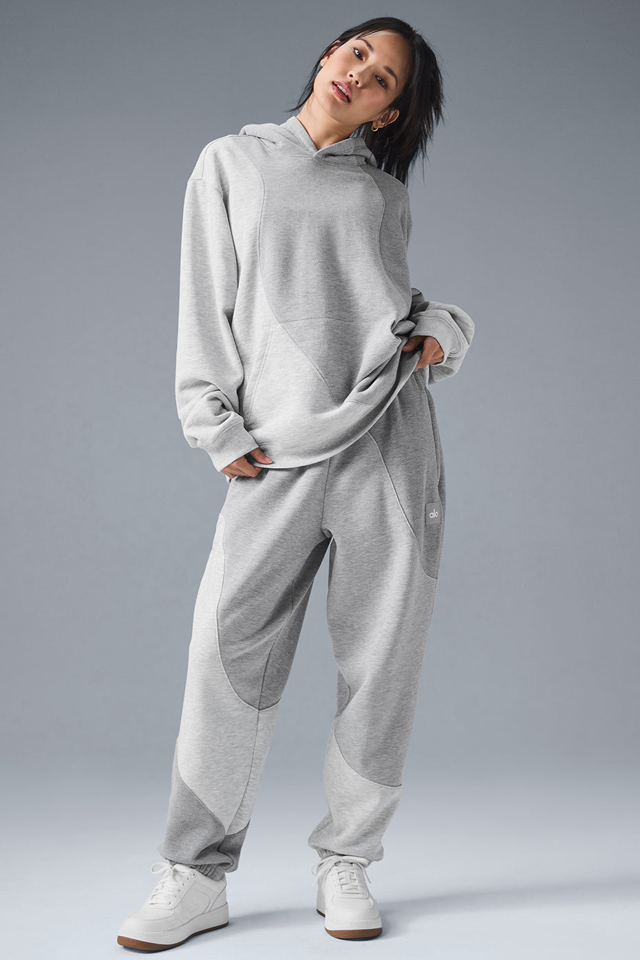 Make Waves Hoodie - Athletic Heather Grey Tonal - Image 4