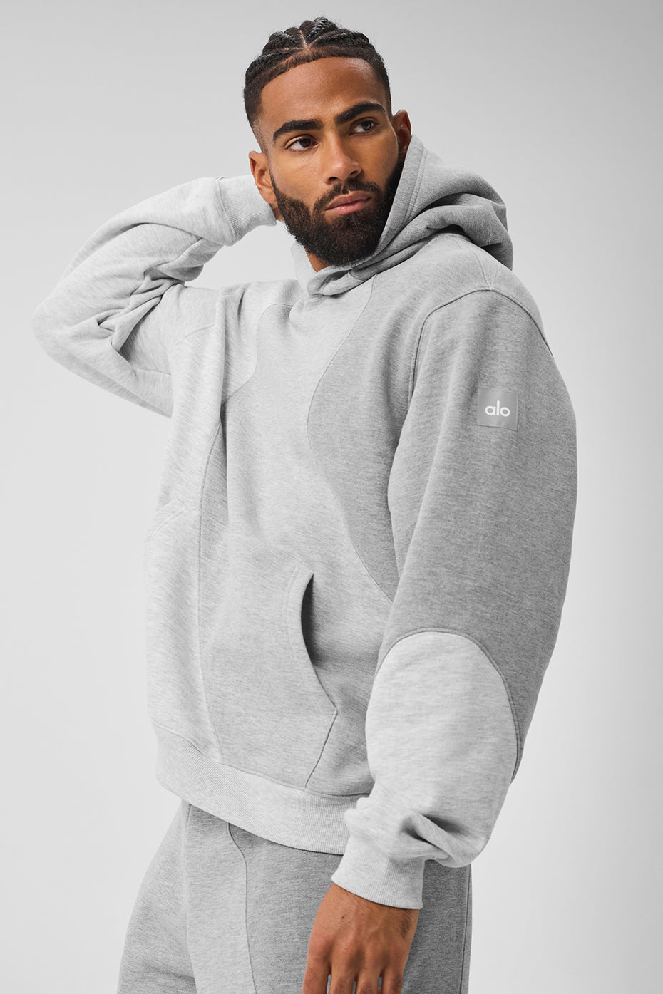 Make Waves Hoodie - Athletic Heather Grey Tonal - Image 4