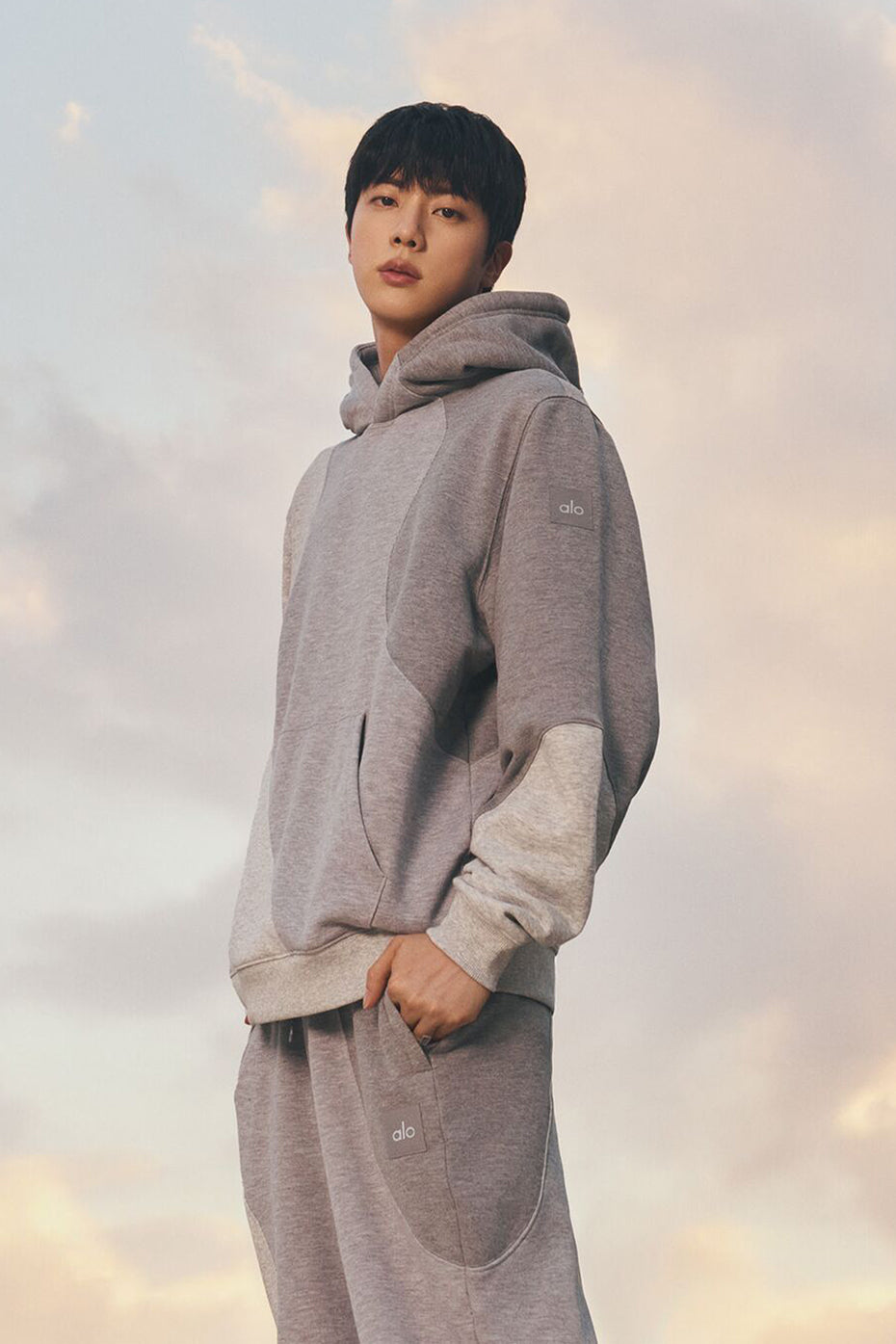 Make Waves Hoodie - Athletic Heather Grey Tonal - Image 6