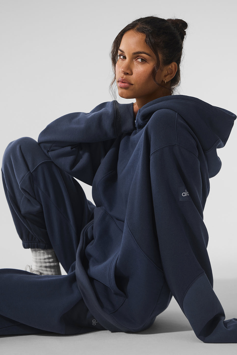 Make Waves Hoodie - Navy Tonal - Image 4