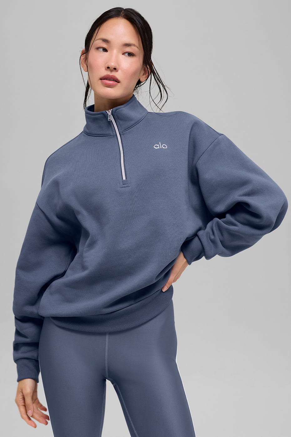 Accolade 1/4 Zip Pullover - Bluestone - Image 4