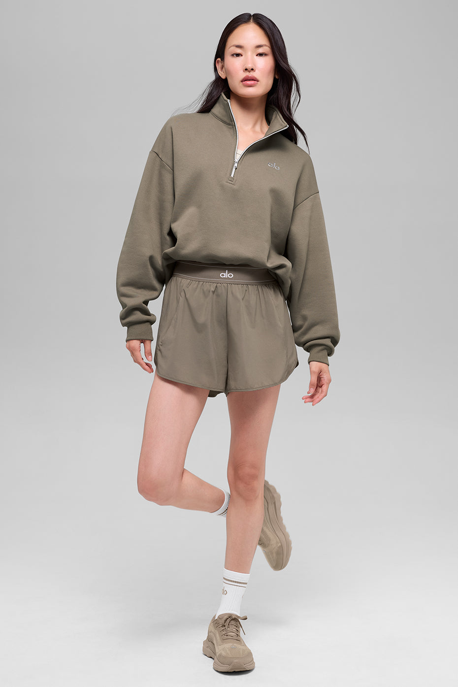 Accolade 1/4 Zip Pullover - Light Cocoa - Image 5