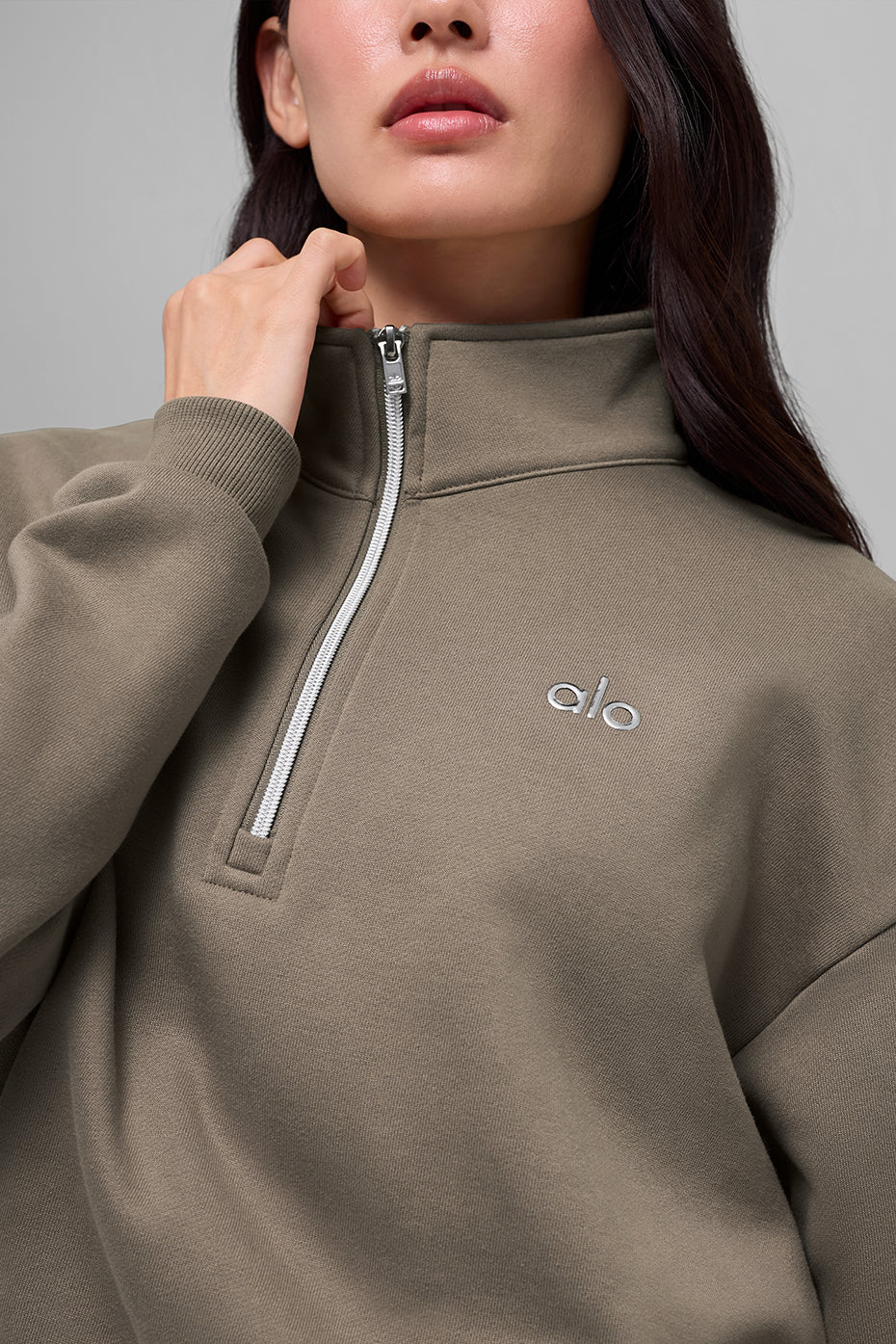 Accolade 1/4 Zip Pullover - Light Cocoa - Image 4