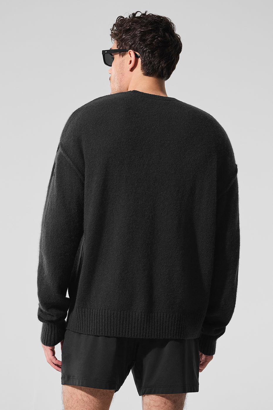 New Class Cashmere Crewneck Sweater - Black - Image 3