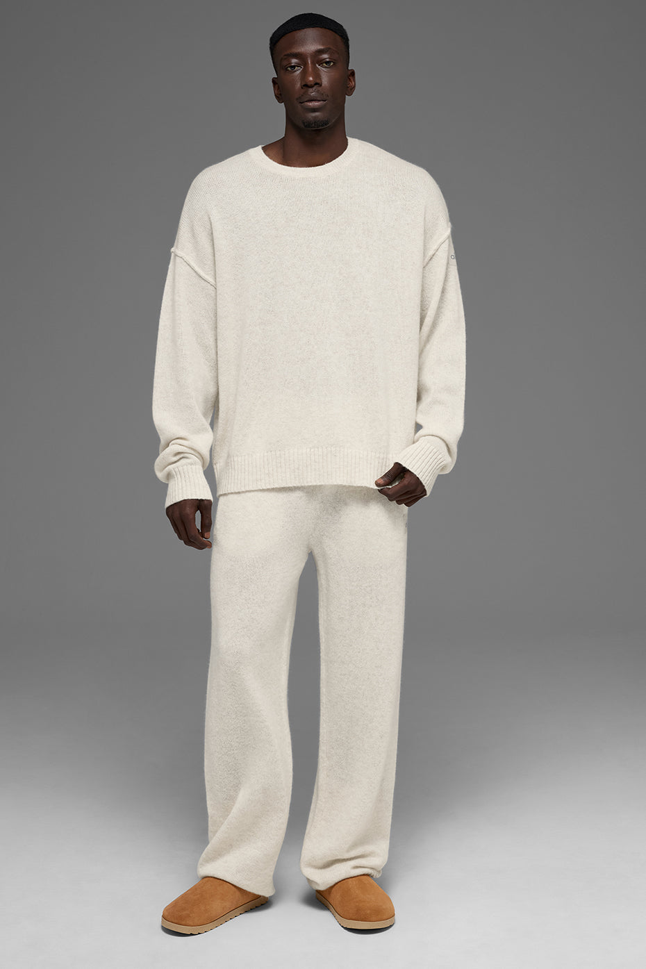 New Class Cashmere Crewneck Sweater - Bone Heather - Image 5