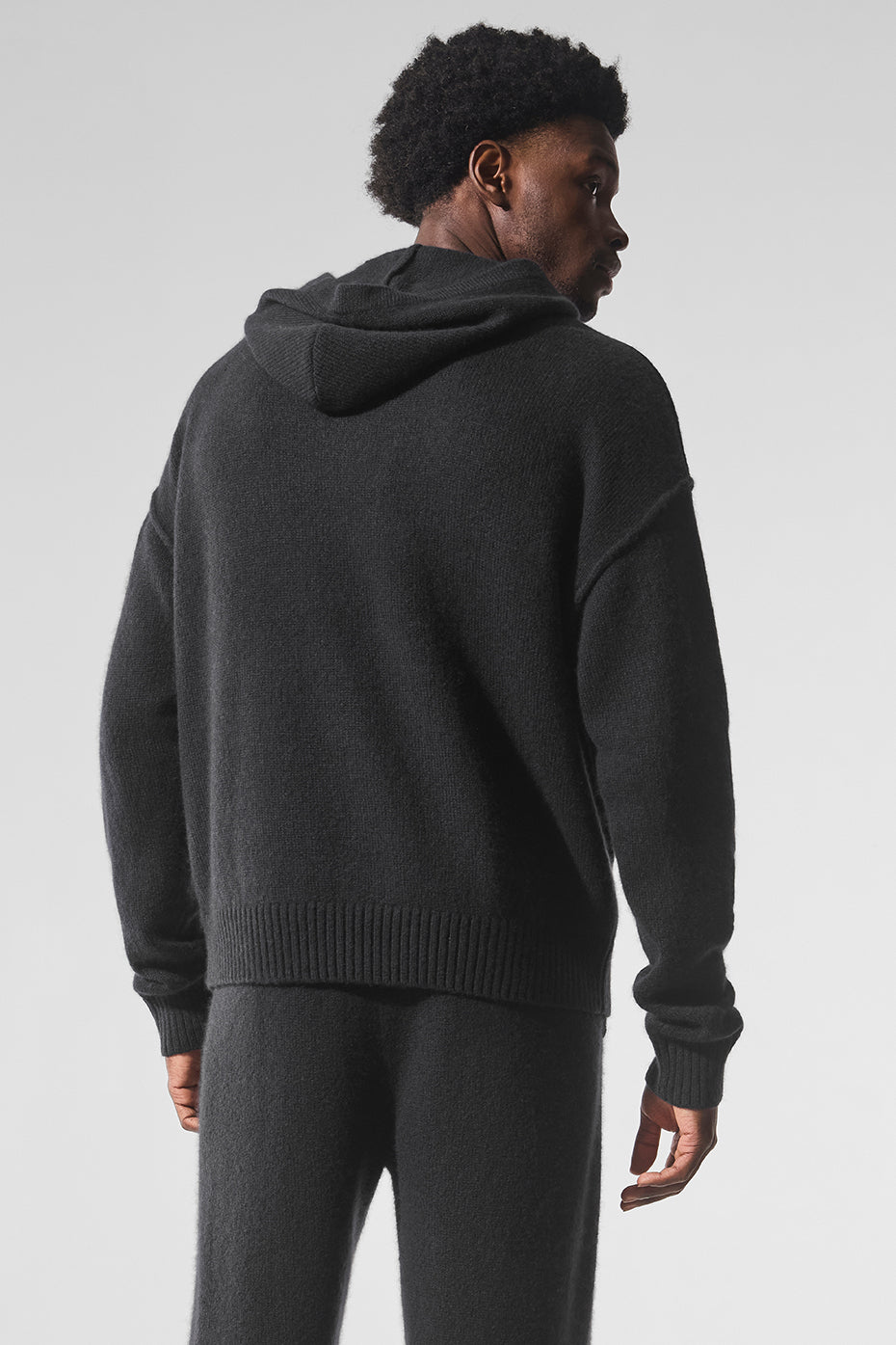 New Class Cashmere Hoodie - Black - Image 3