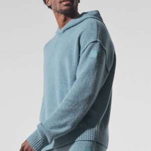 New Class Cashmere Hoodie - Celestial Blue Granite Heather