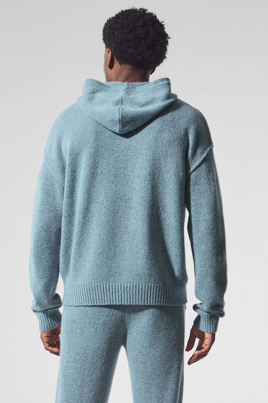 New Class Cashmere Hoodie - Celestial Blue Granite Heather - Image 3