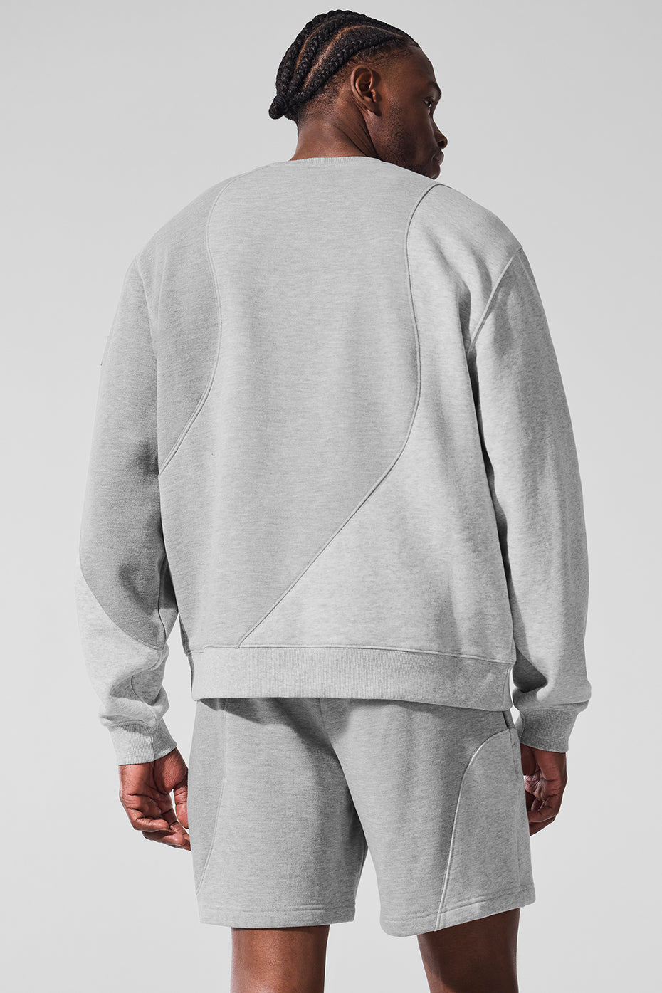 Make Waves Crew Neck Pullover - Athletic Heather Grey Tonal - Image 3