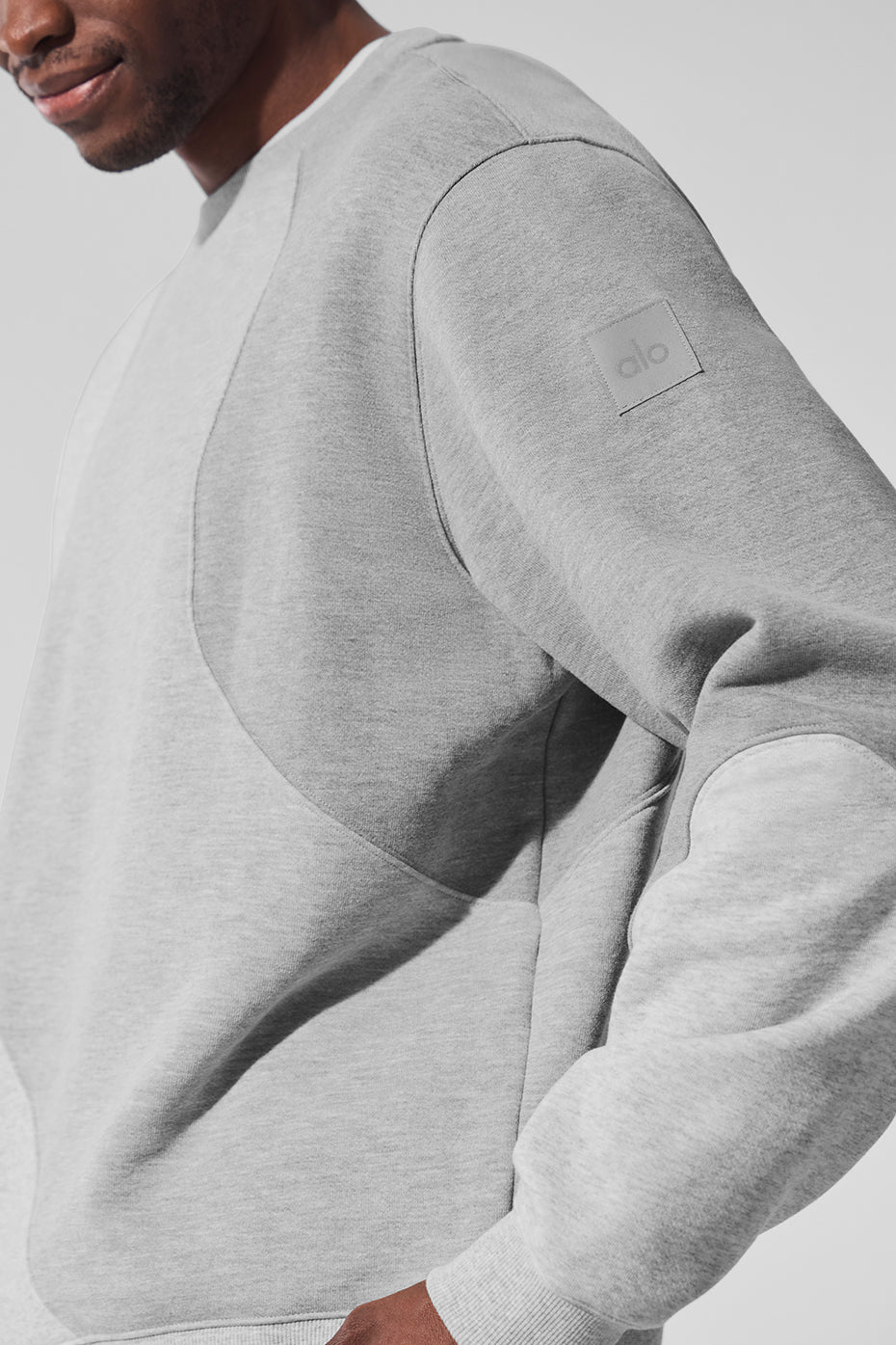 Make Waves Crew Neck Pullover - Athletic Heather Grey Tonal - Image 4