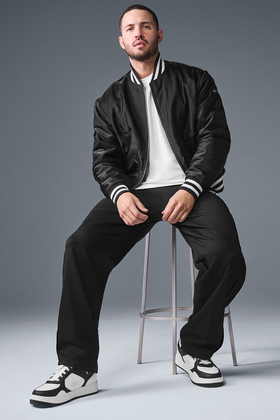 Afterglow Varsity Jacket - Black - Image 4