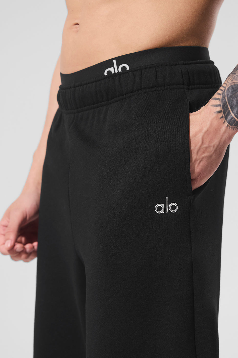 Accolade Straight Leg Sweatpant - Black - Image 2