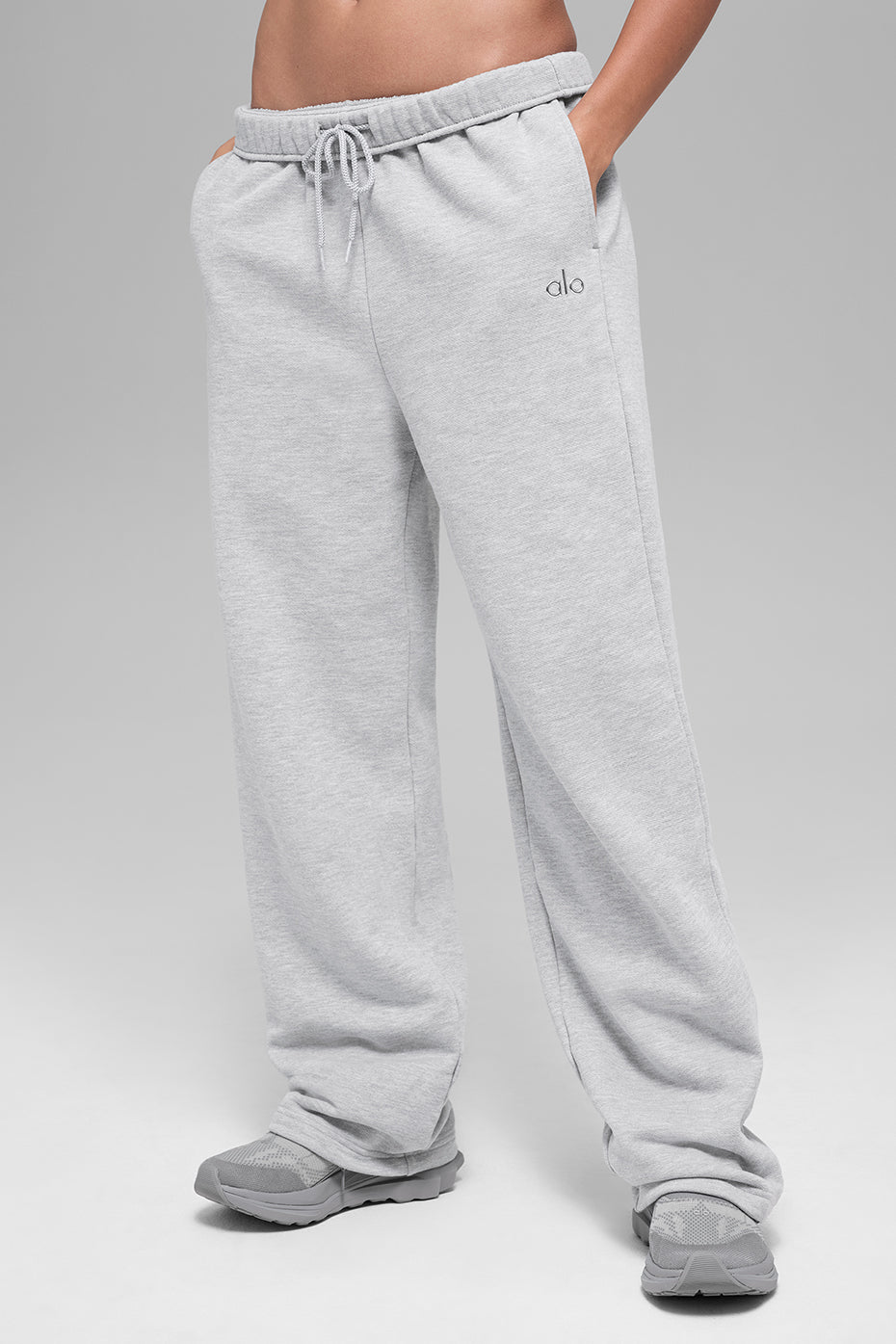 Accolade Straight Leg Sweatpant - Athletic Heather Grey - Image 3