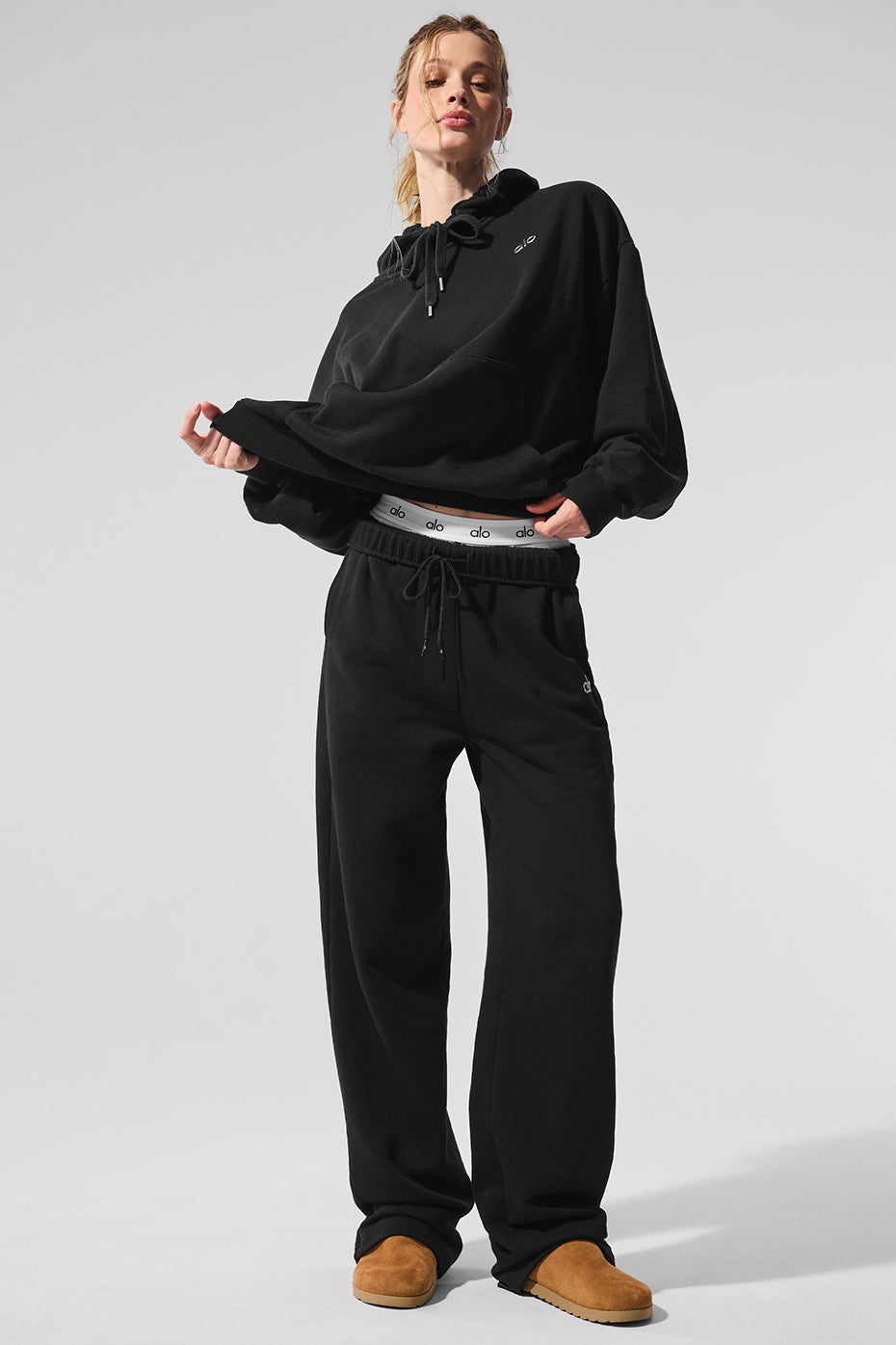 Accolade Straight Leg Sweatpant - Black - Image 6
