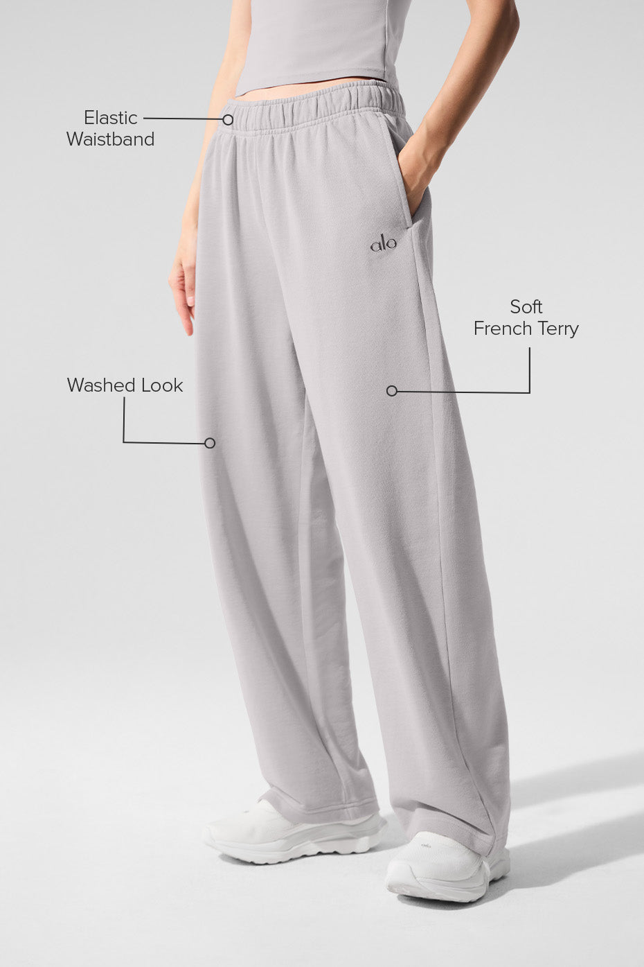 Washed Accolade Straight Leg Sweatpant - Grey Sky Wash - Image 2