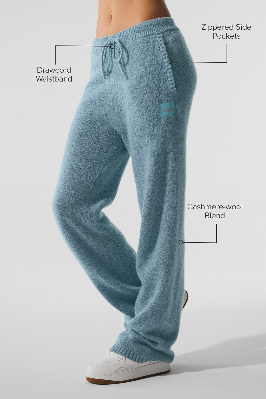 New Class Cashmere Sweatpant - Celestial Blue Granite Heather - Image 2