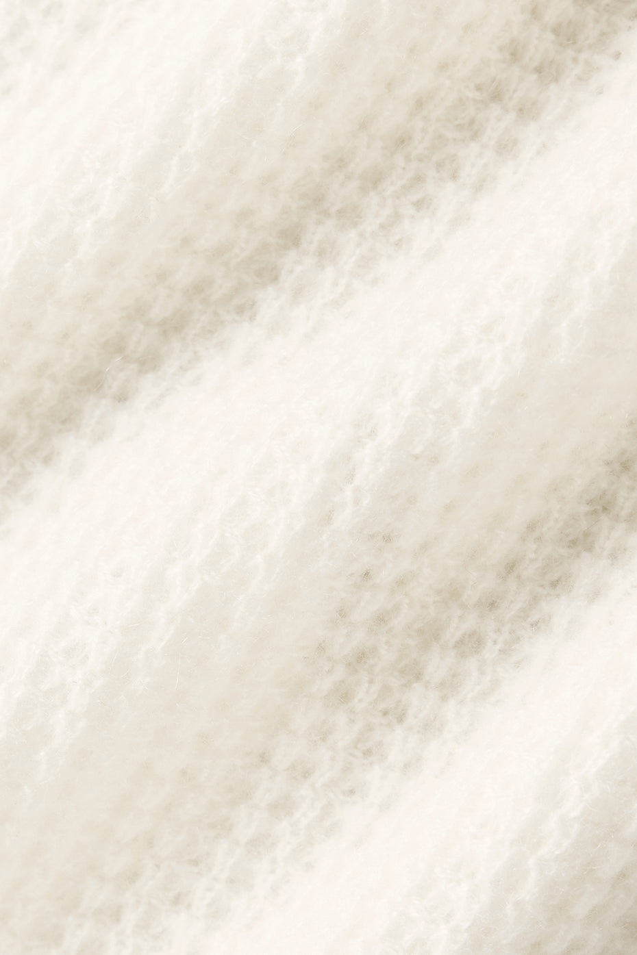 Cashmere Plush Waffle Polo Tee - Ivory - Image 5