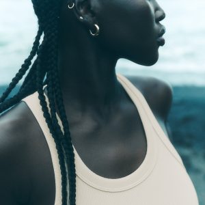 Goddess Ribbed Go-To Tank - Macadamia