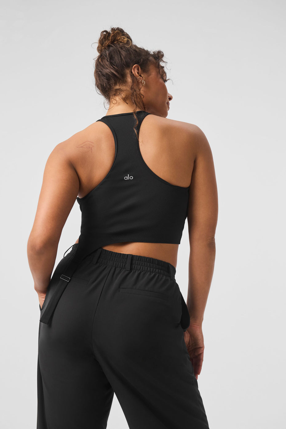 Alosoft Ribbed Revelation Tank - Black - Image 6