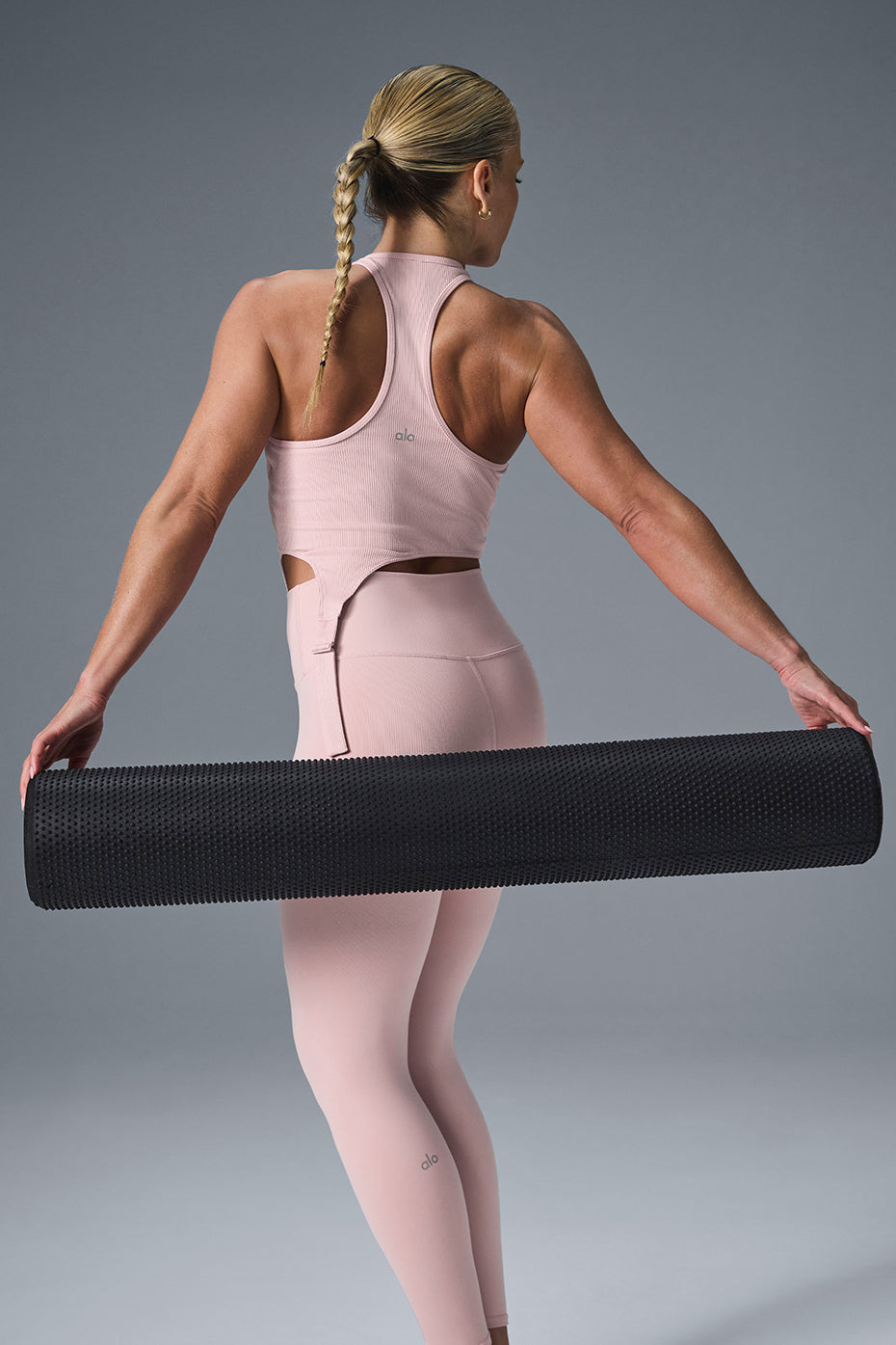 Alosoft Ribbed Revelation Tank - Ballet Pink - Image 5