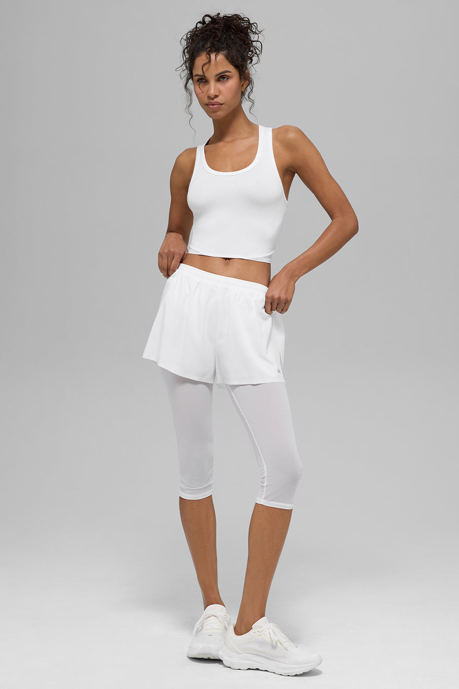Mesh Front Runner Tank - White - Image 3