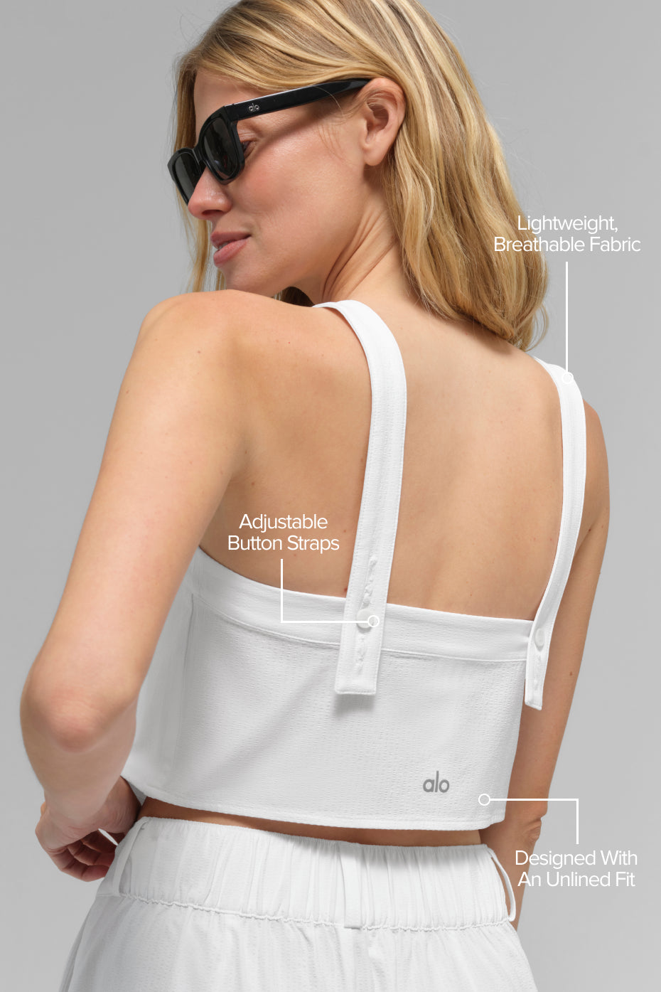 Cropped Dreamscape Tank - White - Image 2