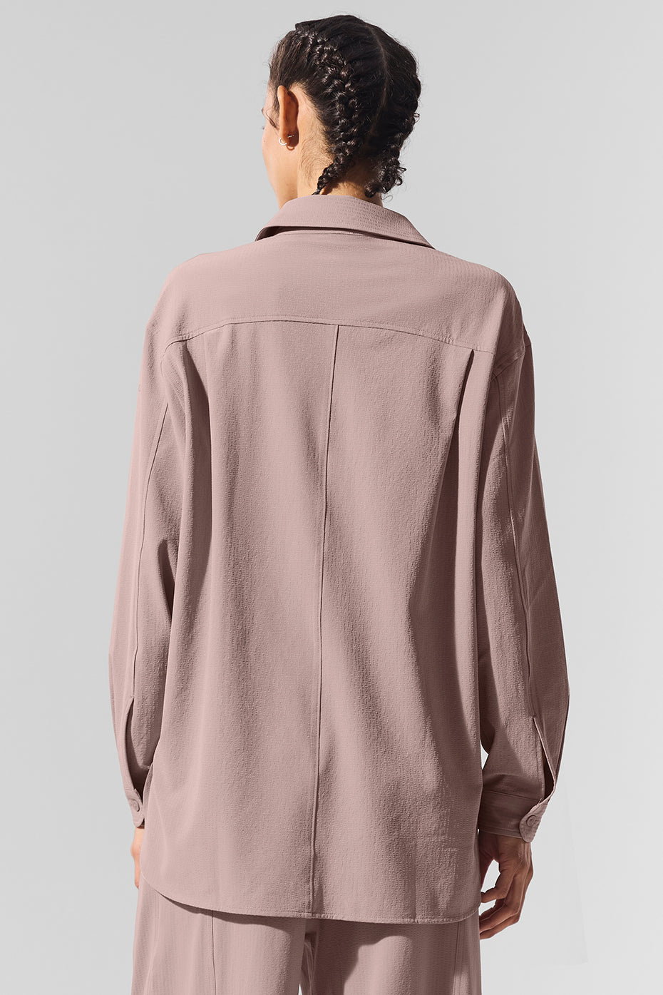 Dreamscape Button Down Long Sleeve - Taupe - Image 4