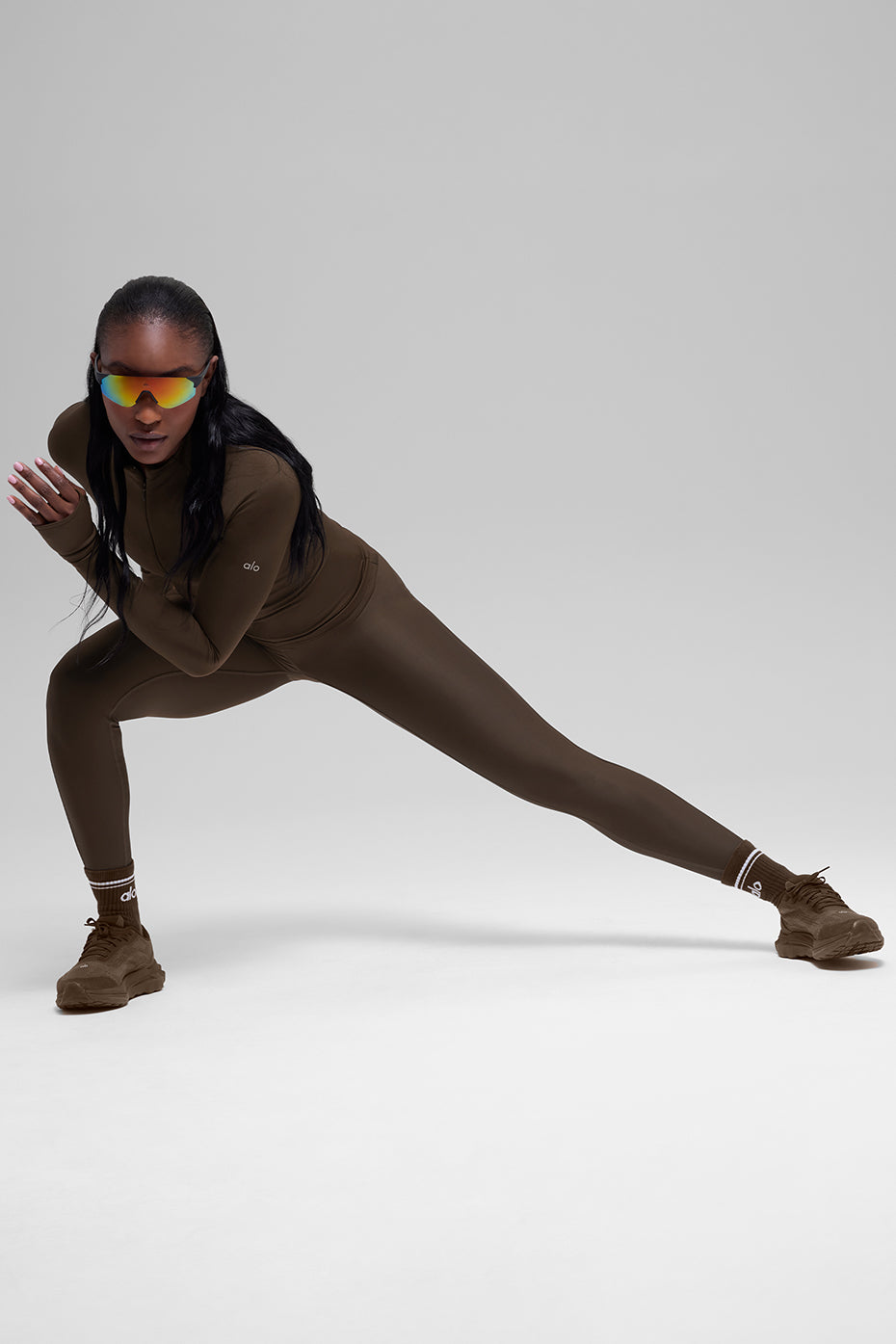 Airlift Winter Warm 1/4 Zip Long Sleeve - Espresso - Image 7