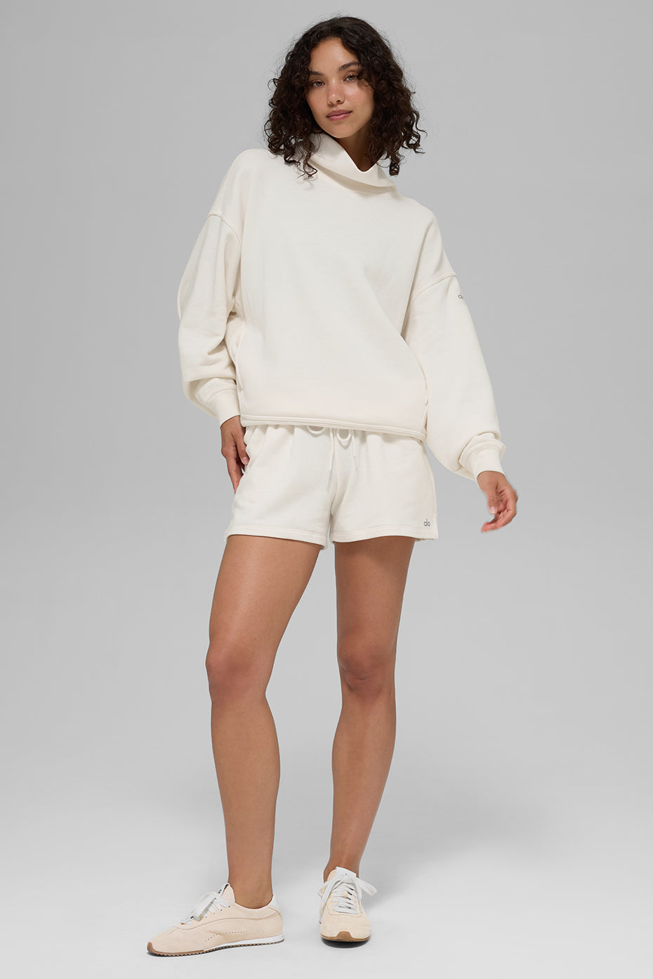 Hazy Mock Neck Pullover - Ivory - Image 6