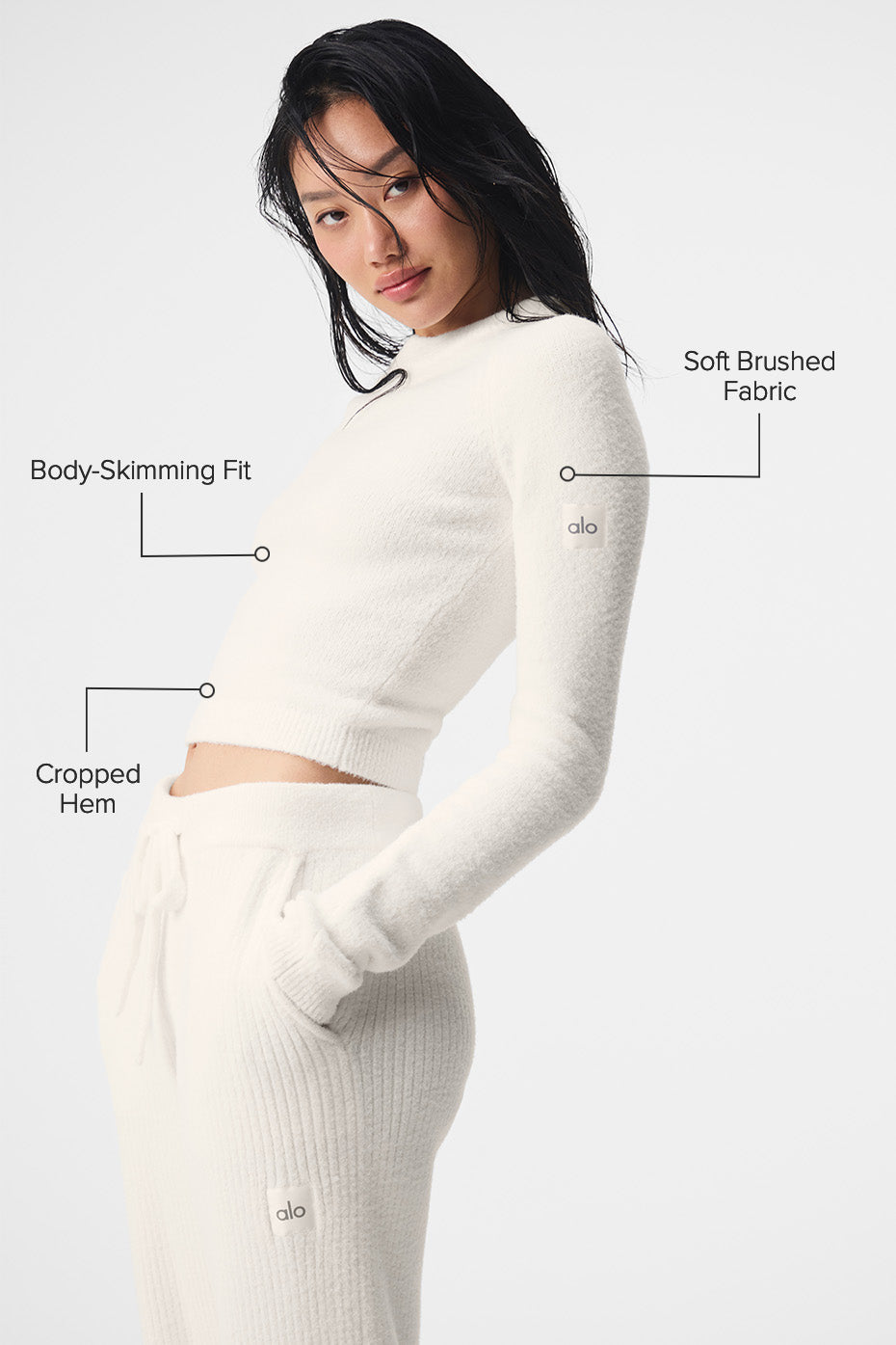 Snuggle Up Sweater Long Sleeve - Ivory - Image 2