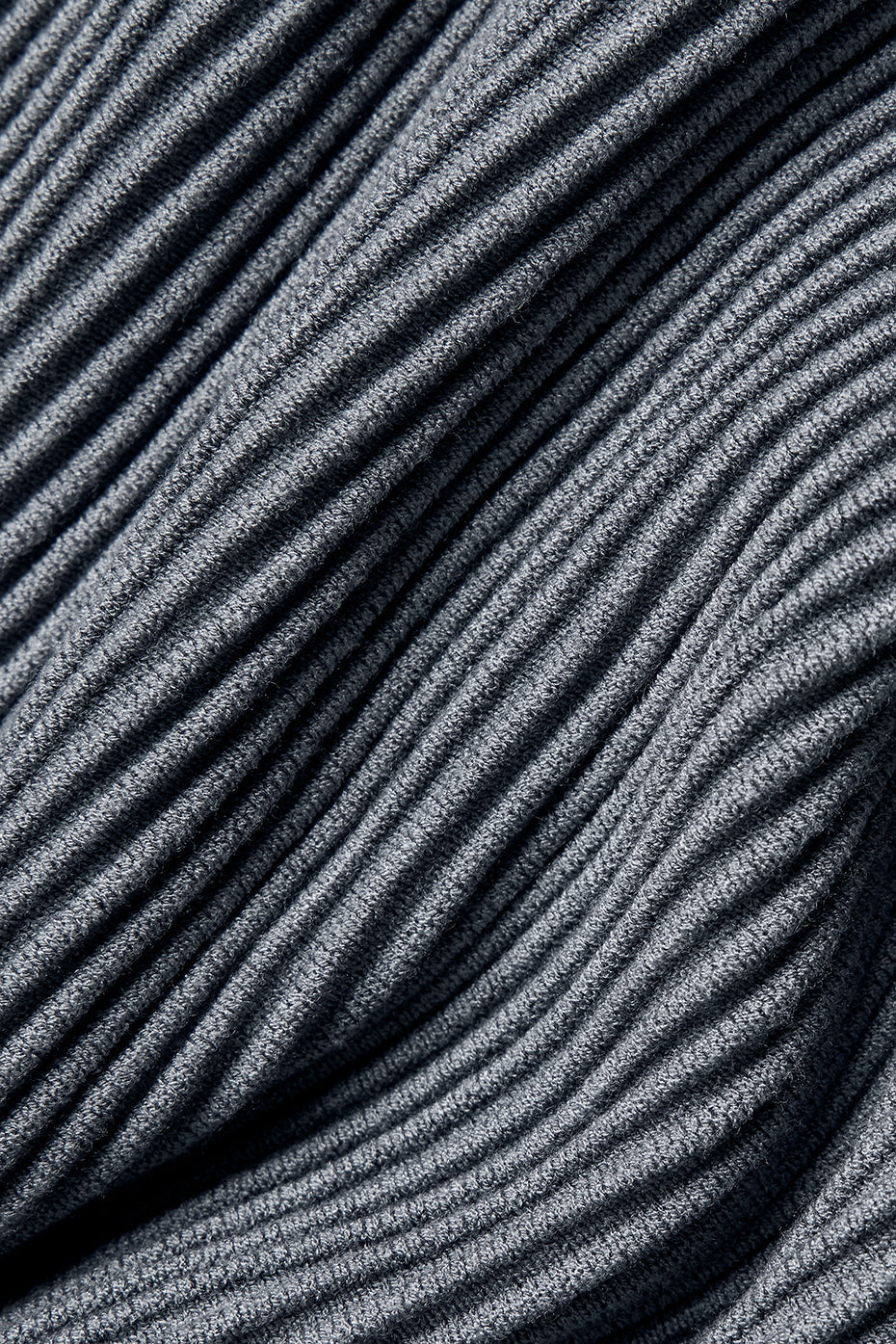 Denim Knit Shawl - Steel Grey/Anthracite - Image 7