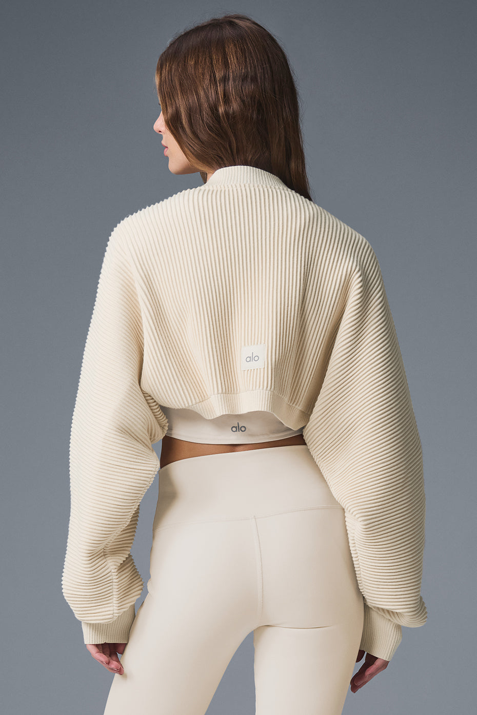 Denim Knit Shawl - Oat Milk/Ivory - Image 3