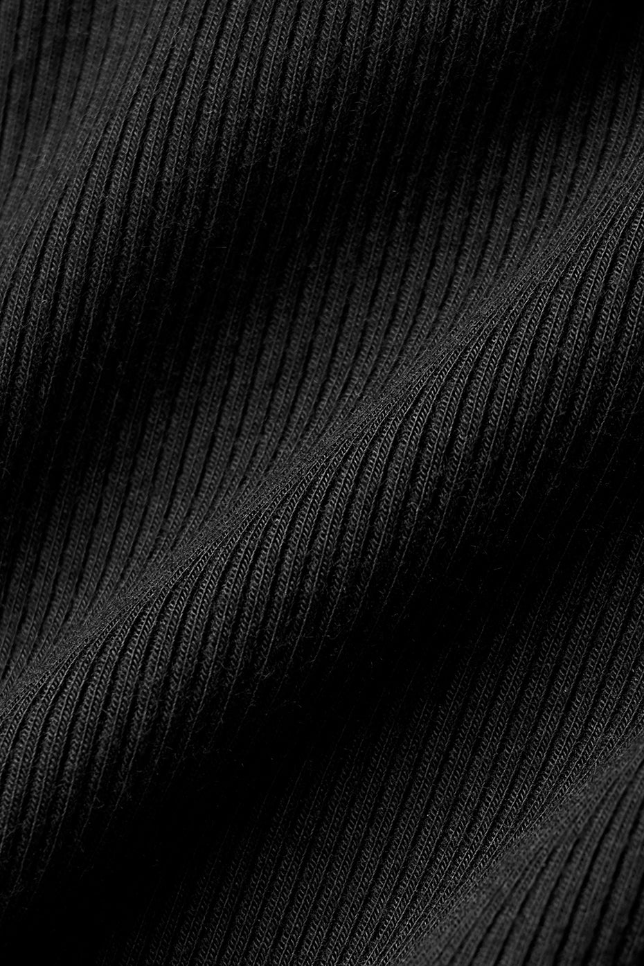 Ribbed Mesmerize Mock Neck Long Sleeve - Black - Image 5