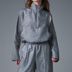 Cropped Afterglow Pullover - Steel Grey