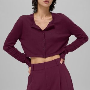 Supernatural Sweater Cardigan - Burgundy