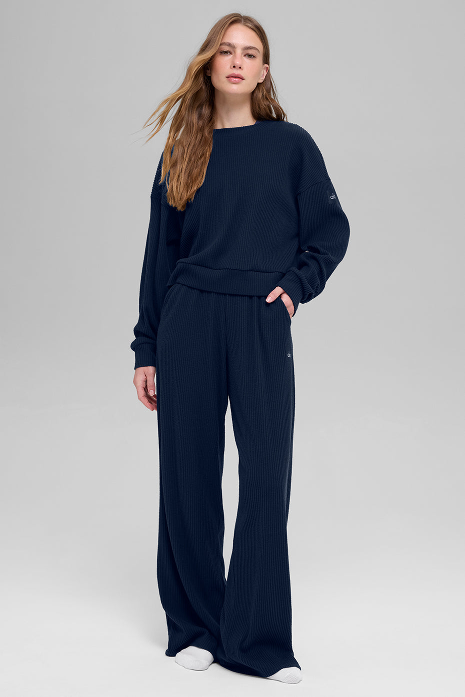 Muse Crew Neck Pullover - Navy - Image 6