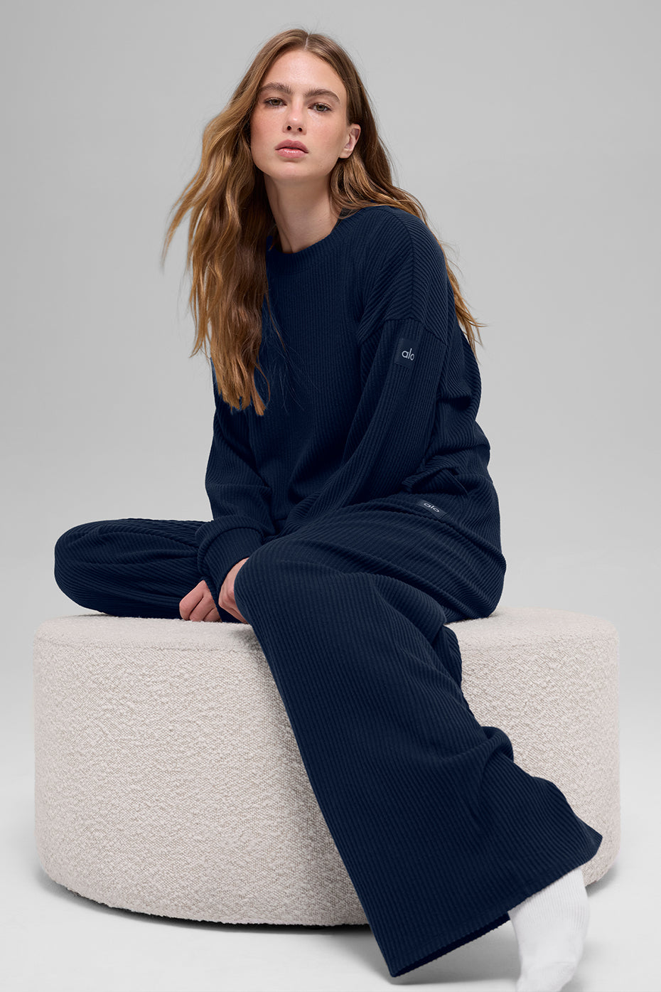Muse Crew Neck Pullover - Navy - Image 5