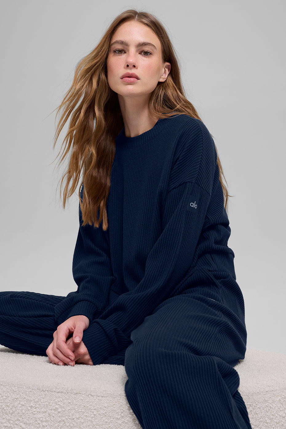 Muse Crew Neck Pullover - Navy - Image 4