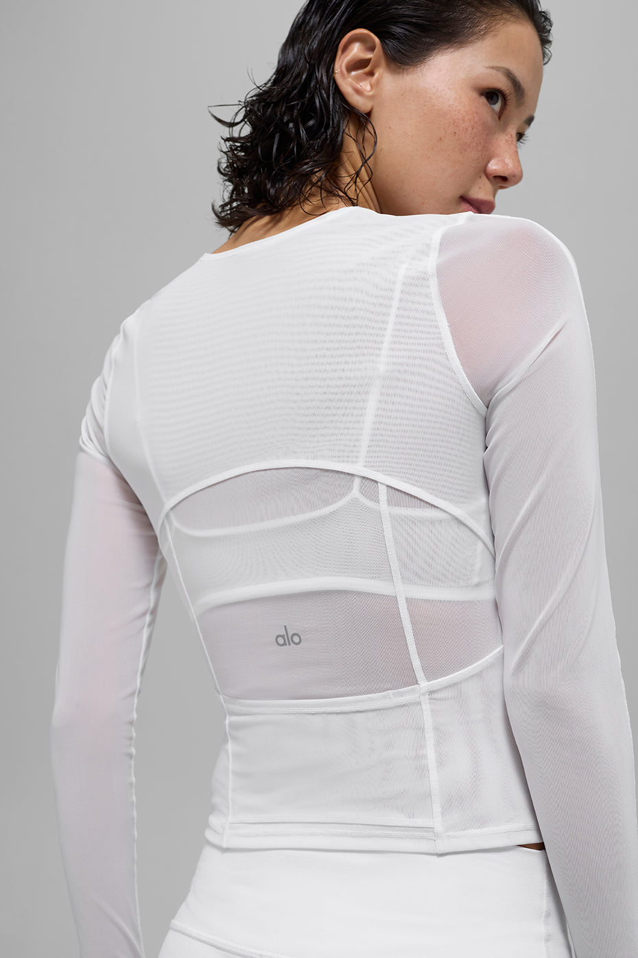 Mesh Winter Twilight Long Sleeve - White - Image 3