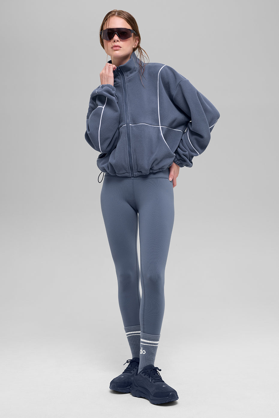 Polar Fleece Game Time Full Zip Jacket - Black - Image 5