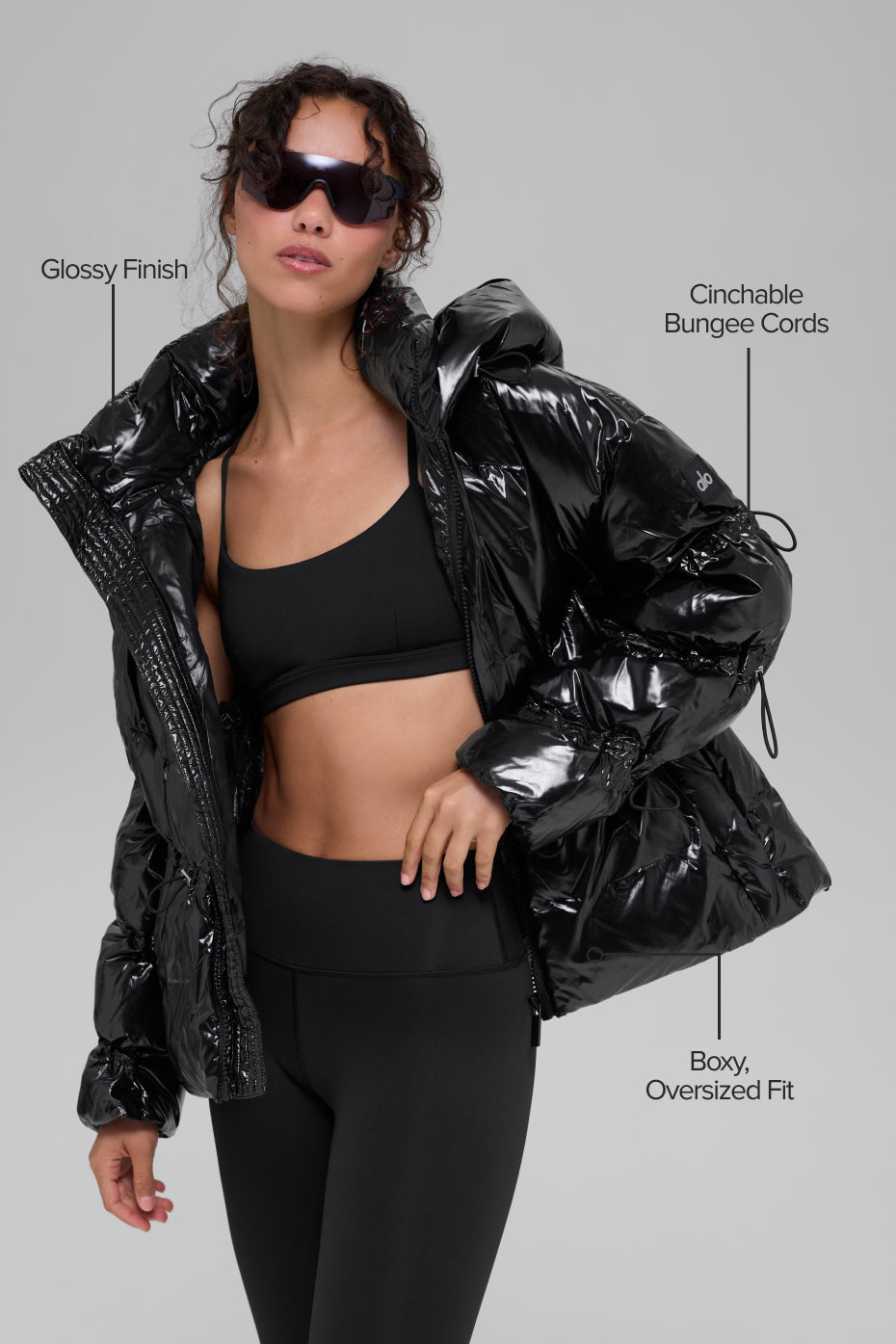 Stunner Puffer Jacket - Black - Image 2