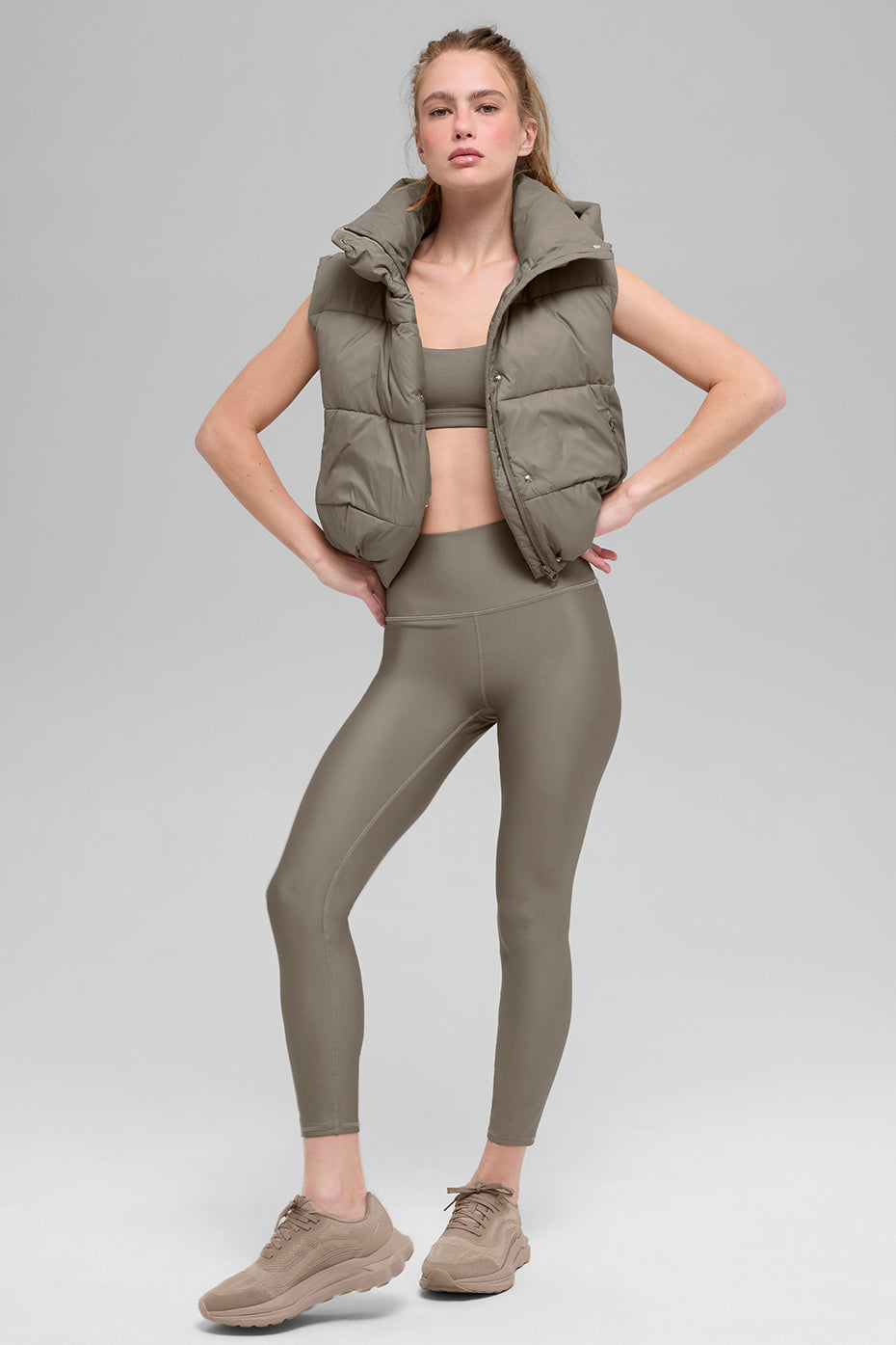 Gold Rush Puffer Vest - Light Cocoa - Image 5