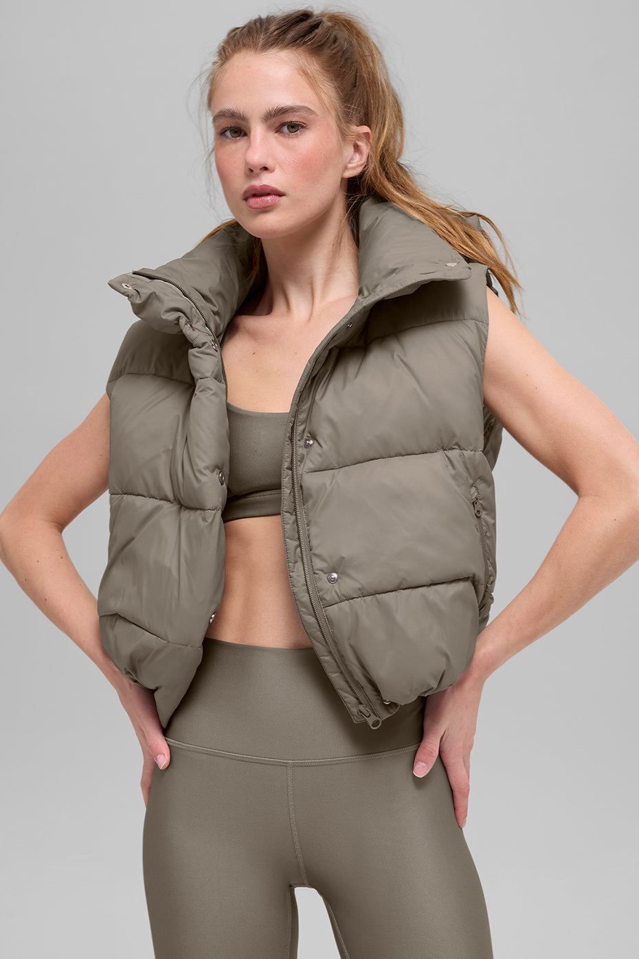 Gold Rush Puffer Vest - Light Cocoa - Image 2