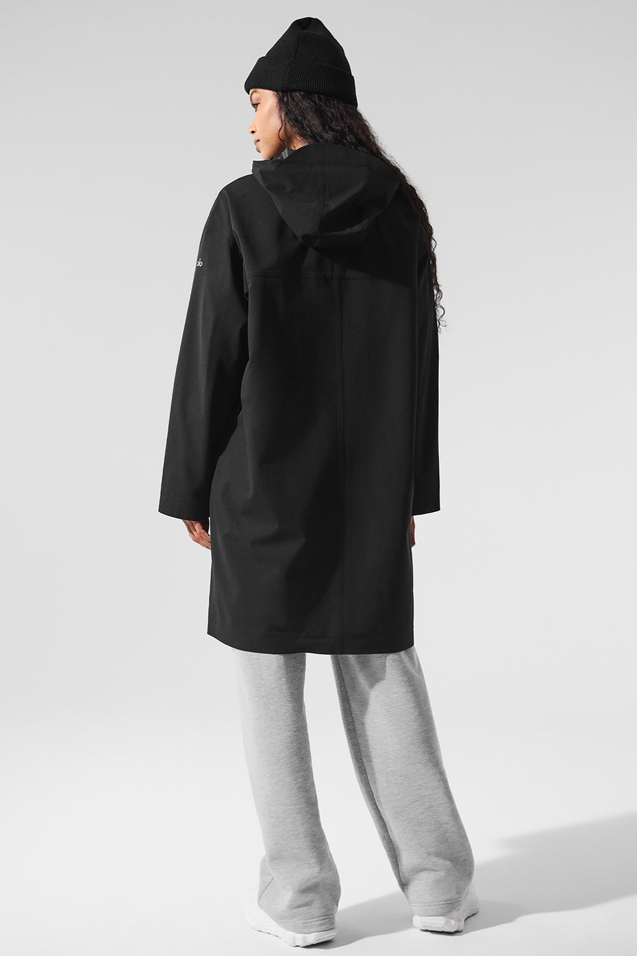 Rain Or Shine Long Coat - Black - Image 3