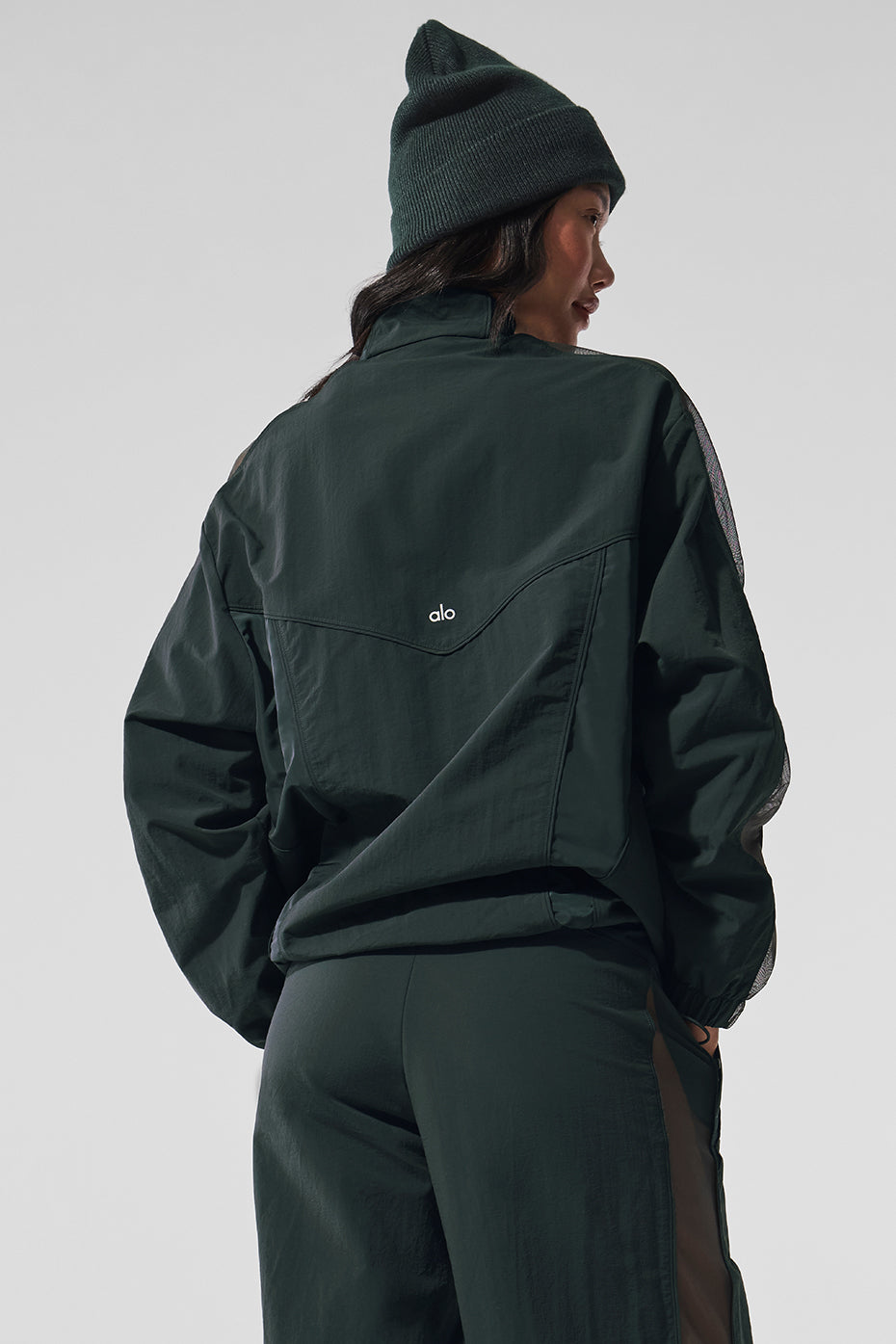 Origin Full-Zip Track Jacket - Charcoal Green - Image 4