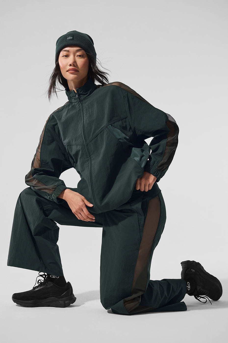 Origin Full-Zip Track Jacket - Charcoal Green - Image 5