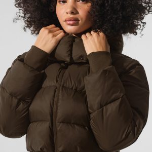 Foxy Puffer Jacket - Espresso