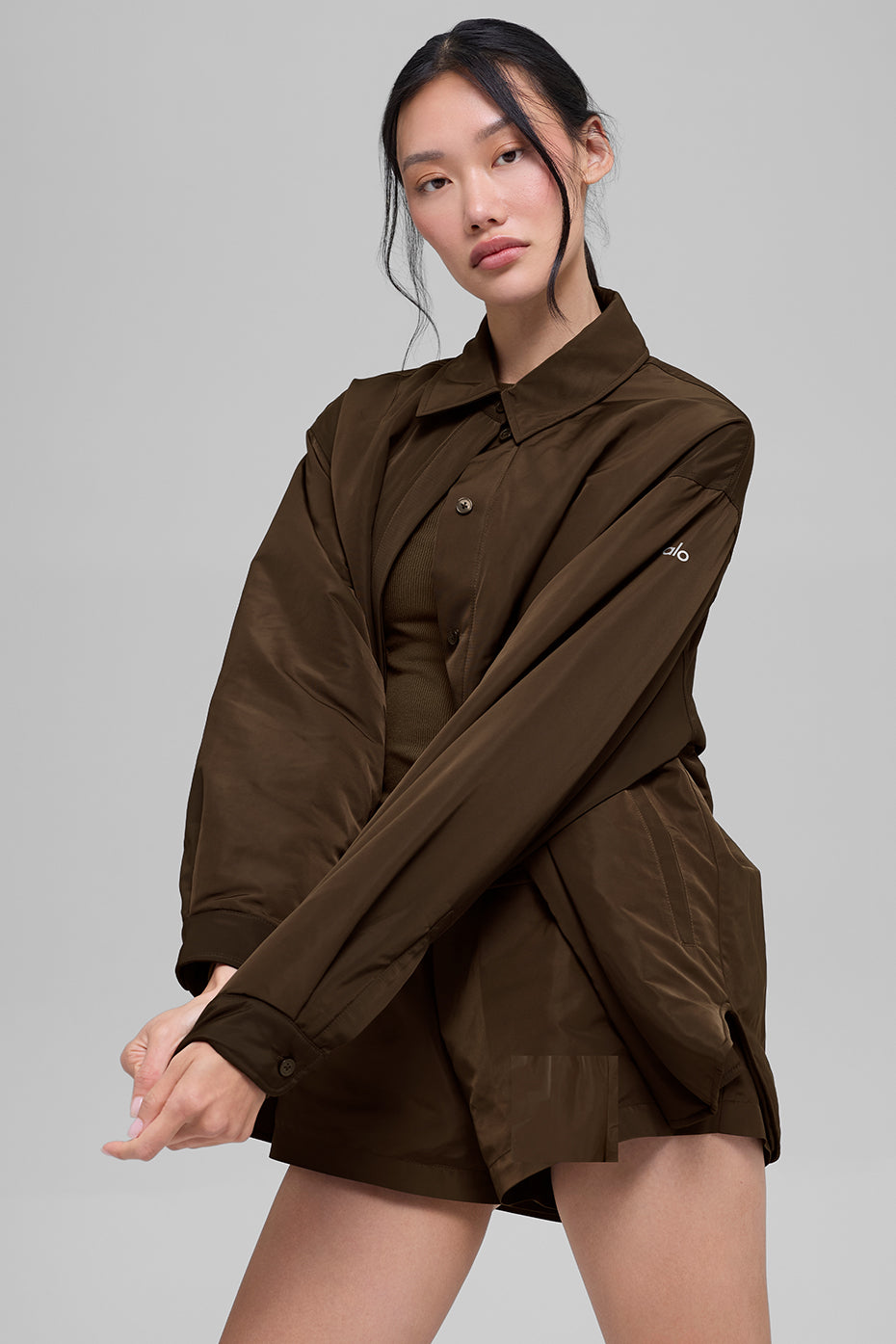 Socialite Shacket - Espresso - Image 6