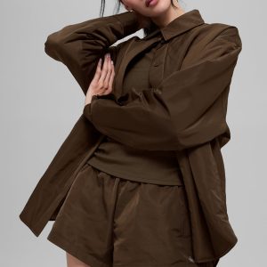 Socialite Shacket - Espresso