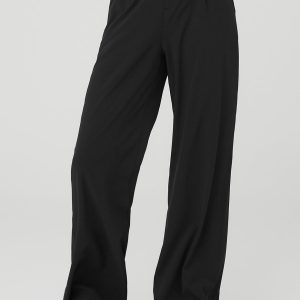 High-Waist Dreamscape Trouser (Long) - Black